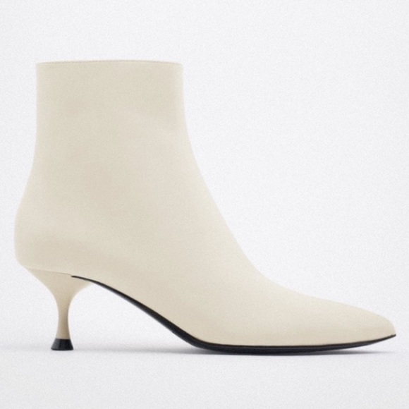 ✨ZARA✨Kitten Heel Ankle Boots - Picture 2 of 6
